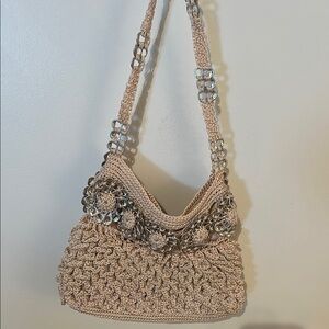 BOHO Tan Crochet Women Bag
